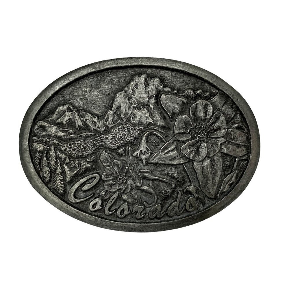 Vintage | 1979 C. Vernhulst Sunrise Photographics Colorado Belt Buckle Embossed